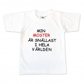 T-paita Min moster är snällast i hela världen! T-shirt Min moster är snällast i hela världen!