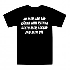 T-paita Älskar Min Bil T-shirt Älskar min bil