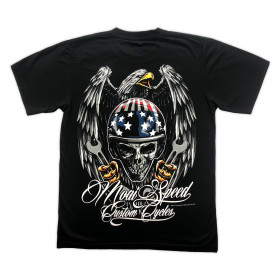 T-paita Moai Speed - Custom Cycles Retro T-shirt Moai Speed - Custom Cycles Retro Bak
