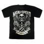 T-shirt Moai Speed - Motorcyclist Skull Retro Bak